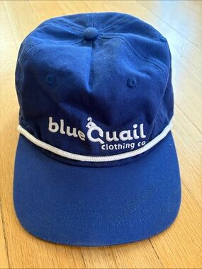 blueQuail Clothing Co. Embroidered Navy Rope Cap for kids!